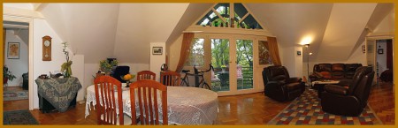 Béla király úti eladó öröklakás_nappali panoráma fotó